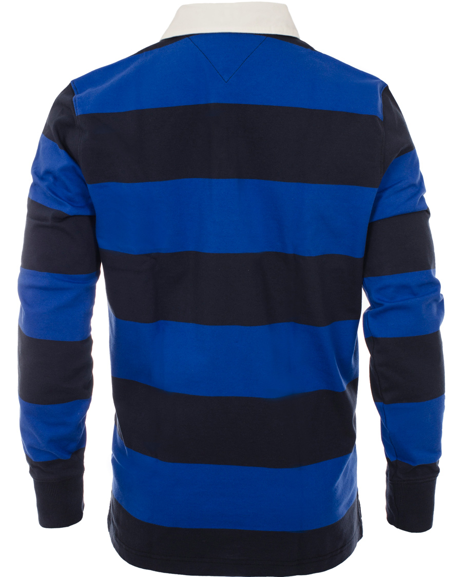 Tommy Hilfiger hot Long Sleeved Rugby Polo Multi Block Stripe Vintage Fit Size M