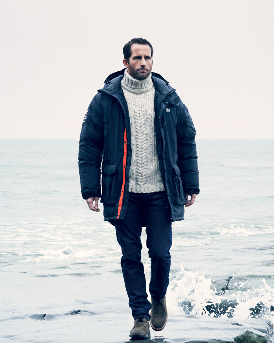 Henri Lloyd Solent Heavy Down Parka Navy at CareOfCarl