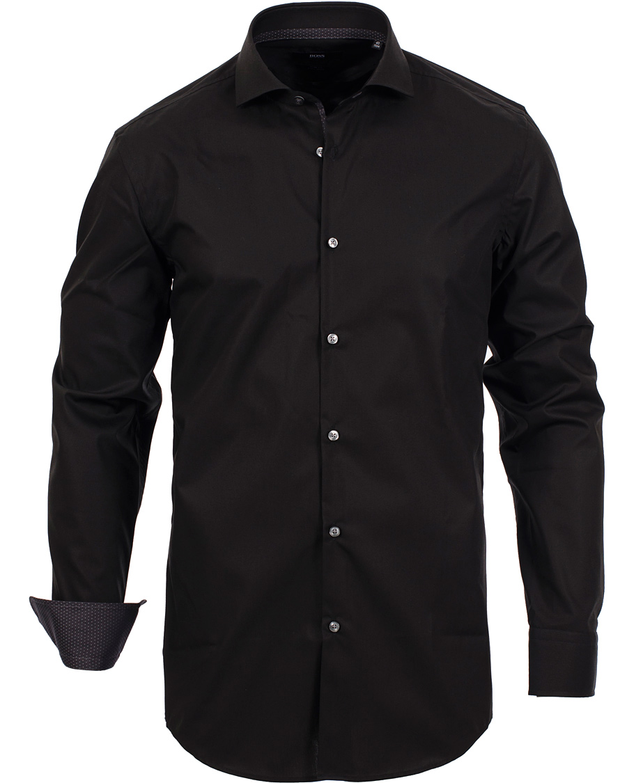 BOSS Jery Slim Fit Shirt Black at CareOfCarl.com