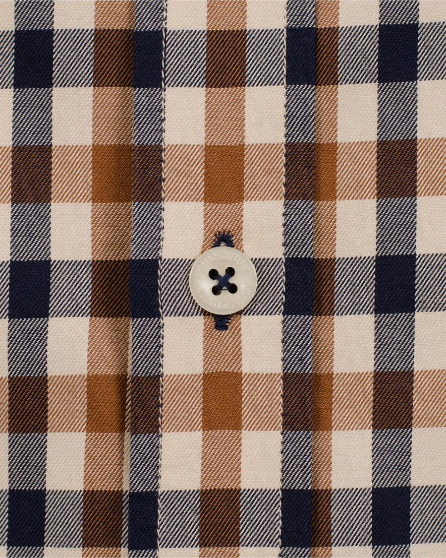 Aquascutum Club Check Shirt Vicuna at CareOfCarl