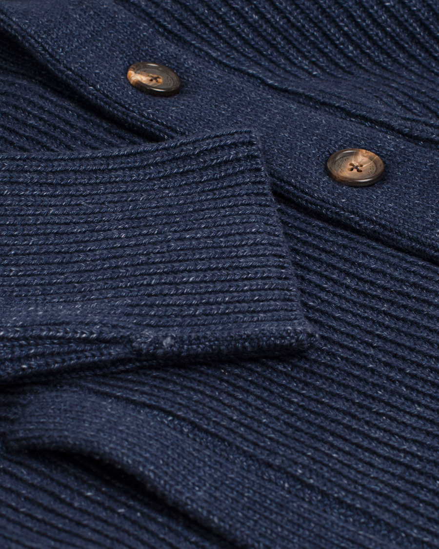 Aquascutum Warren Shawl Cardigan Navy at CareOfCarl