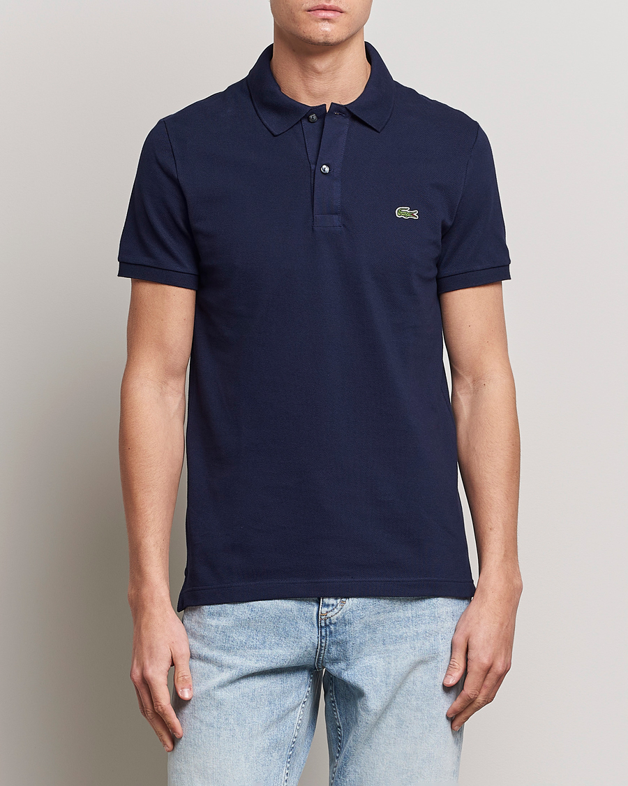 Lacoste Slim Fit Piké Blue Navy Polo at