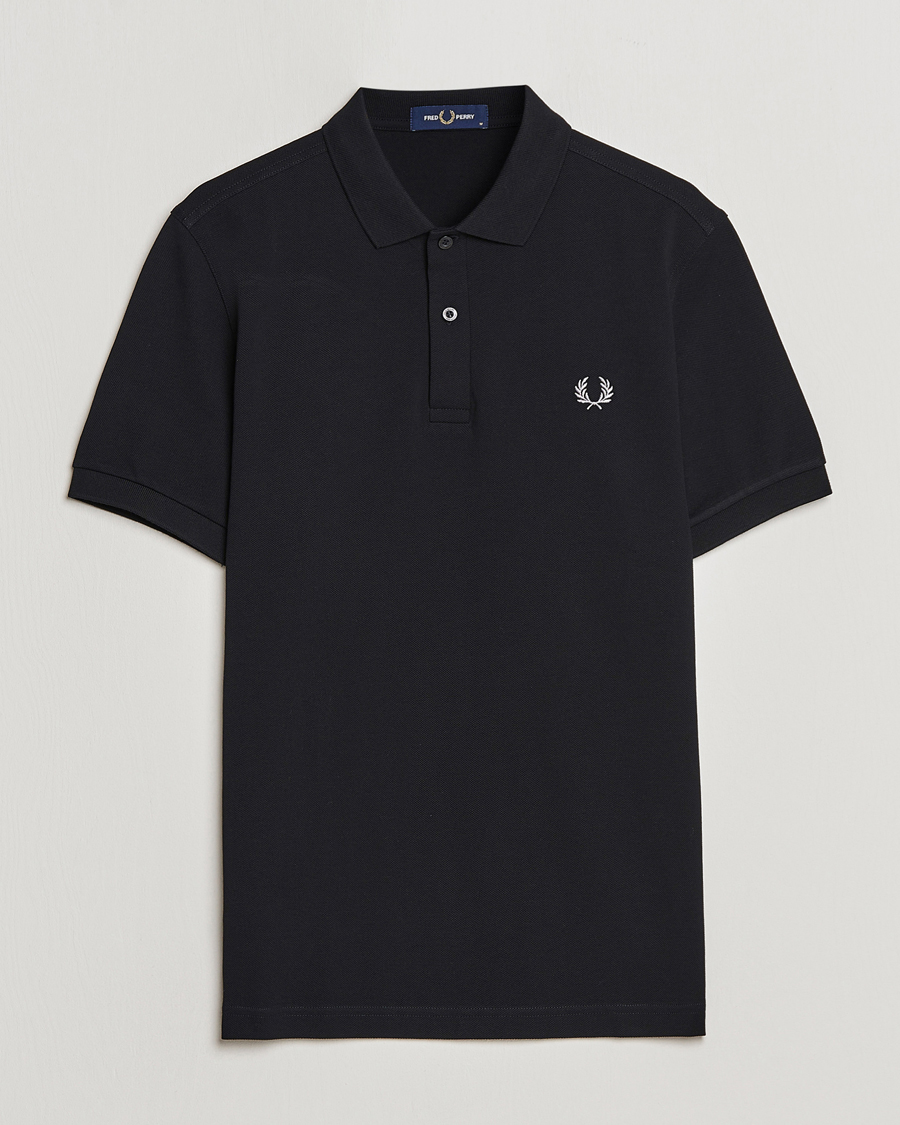 Fred Perry Plain Polo Black at CareOfCarl