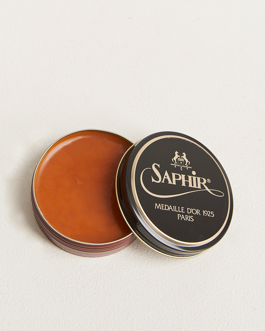 Men | Shoe Care Products | Saphir Medaille d\'Or | Pate De Lux 50 ml Light Brown