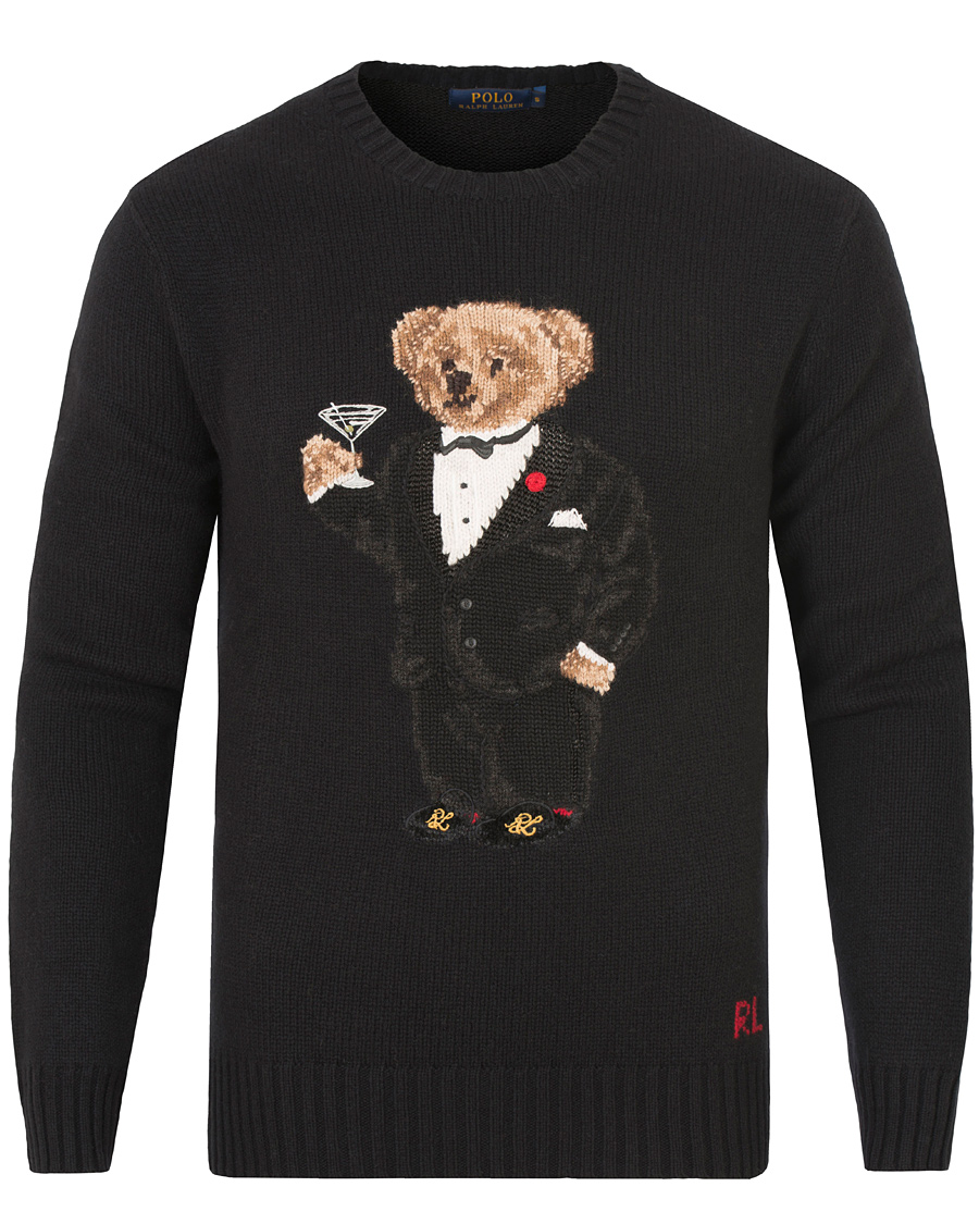 polo tuxedo bear sweater