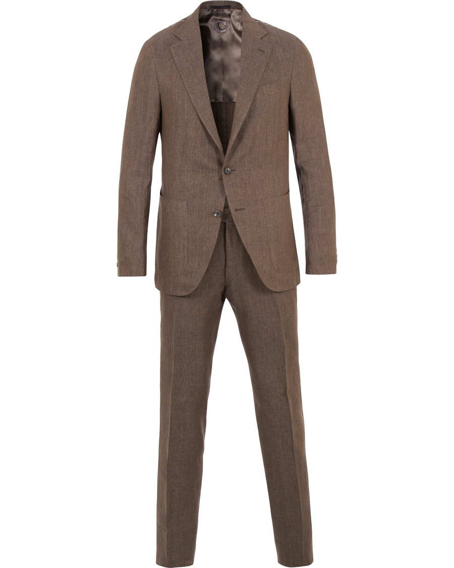 Caruso Linen Suit Brown hos CareOfCarl.com