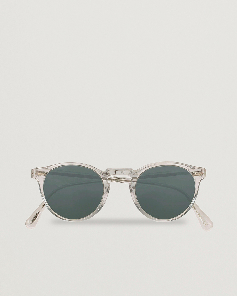 Oliver Peoples Gregory Peck Sunglasses Crystal/Indigo Photochromic at CareO