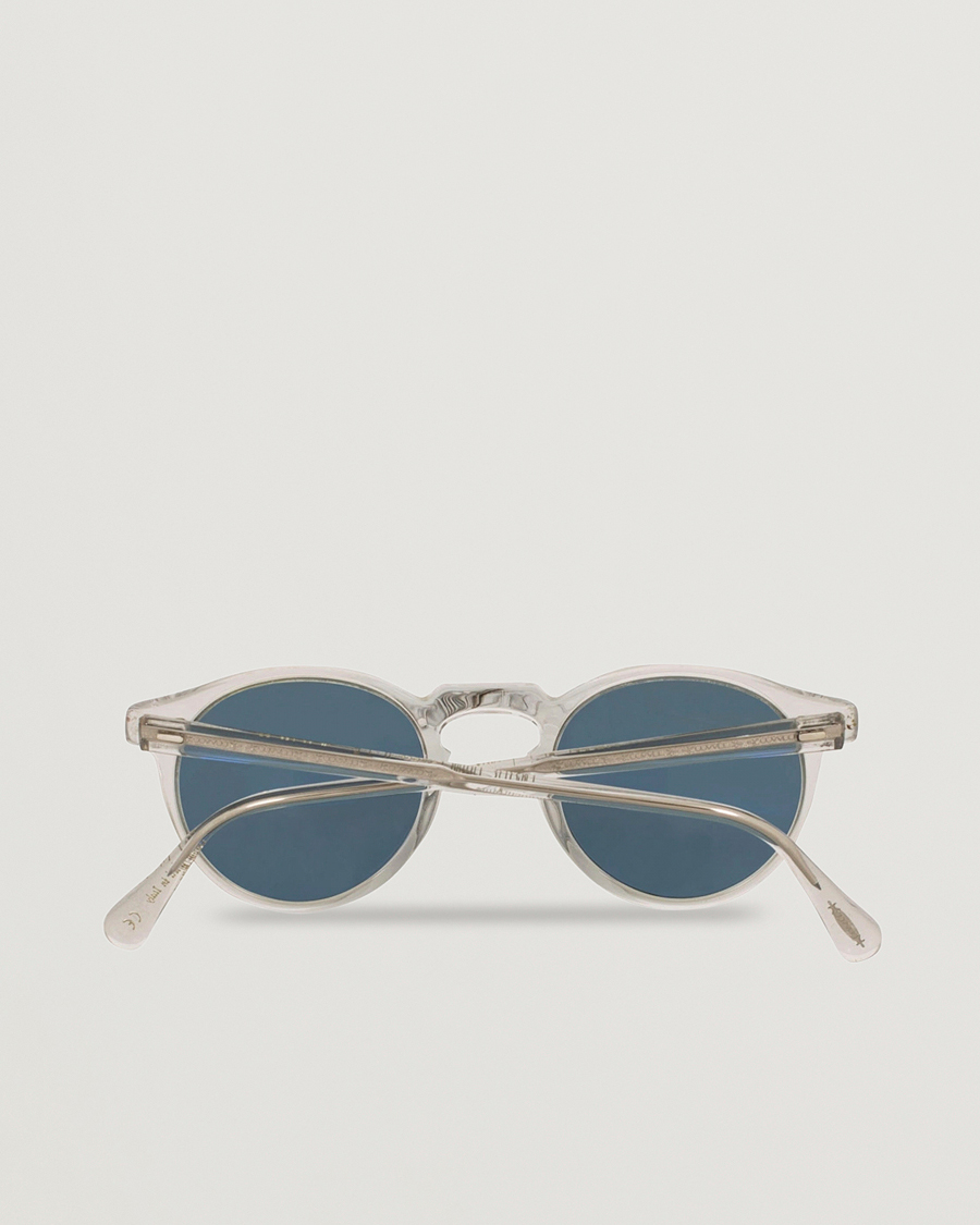 Oliver Peoples Gregory Peck Sunglasses Crystal/Indigo Photochromic at CareO