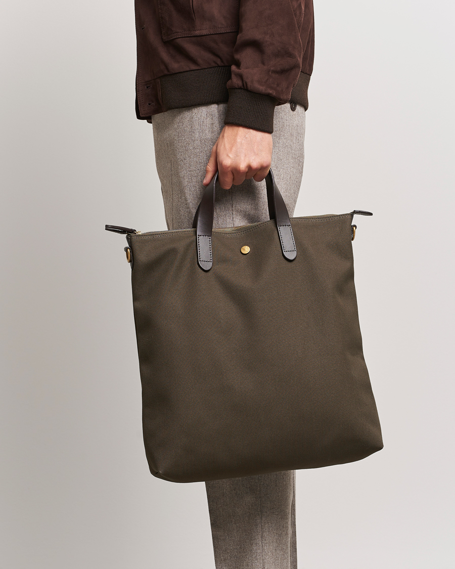 Mismo M/S Canvas Shopper Army/Cuoio at CareOfCarl.com