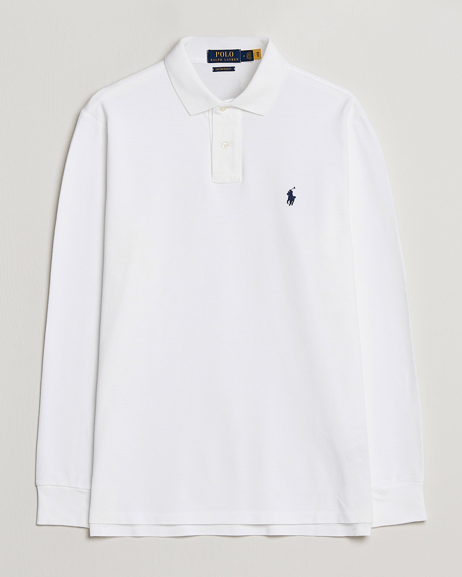 Ralph lauren slim fit polo white hotsell