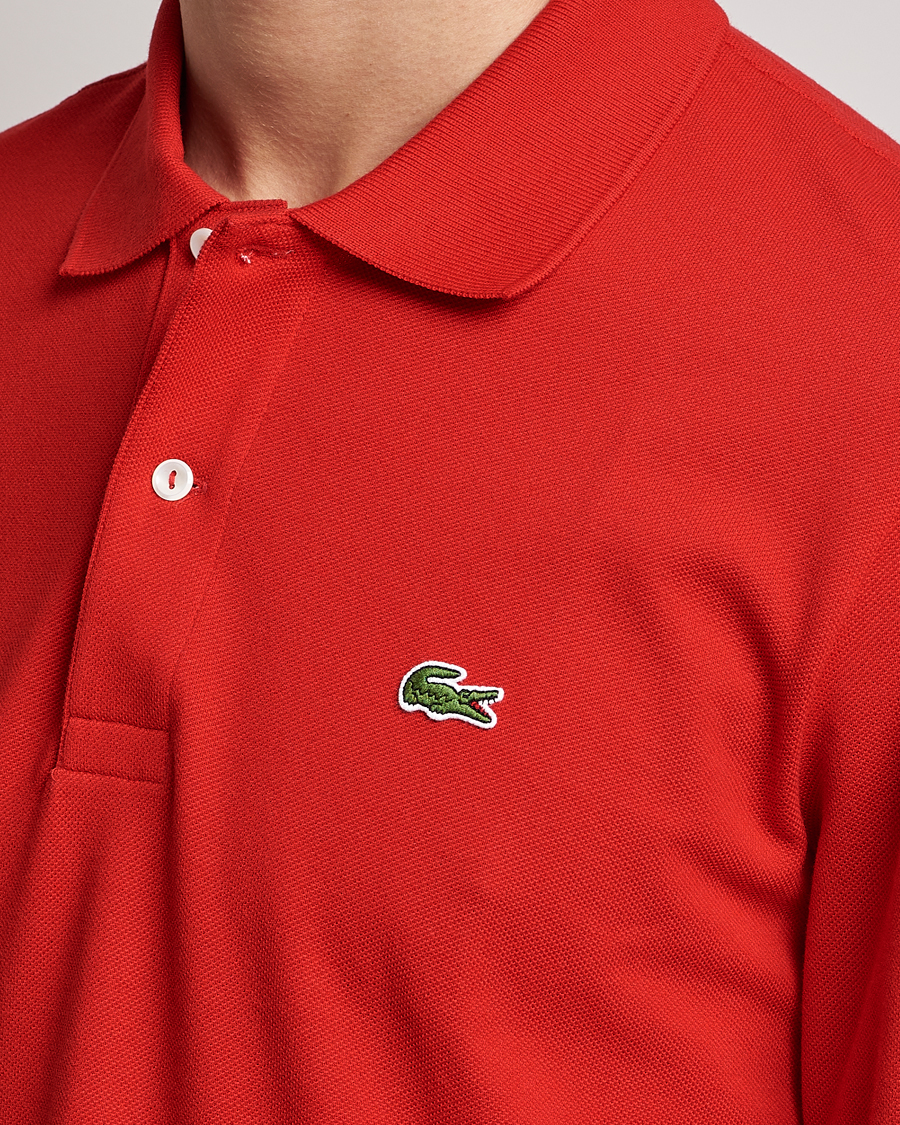 Lacoste Long Sleeve Polo Red at CareOfCarl.com