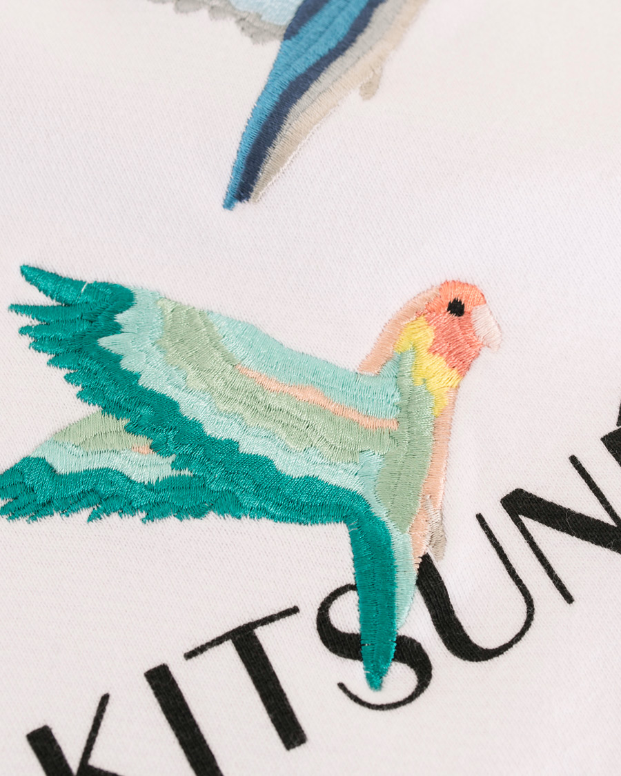 maison kitsune love birds sweatshirt