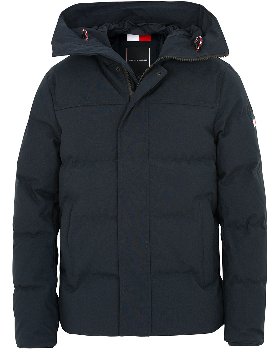 tommy hilfiger heavy canvas down padded jacket