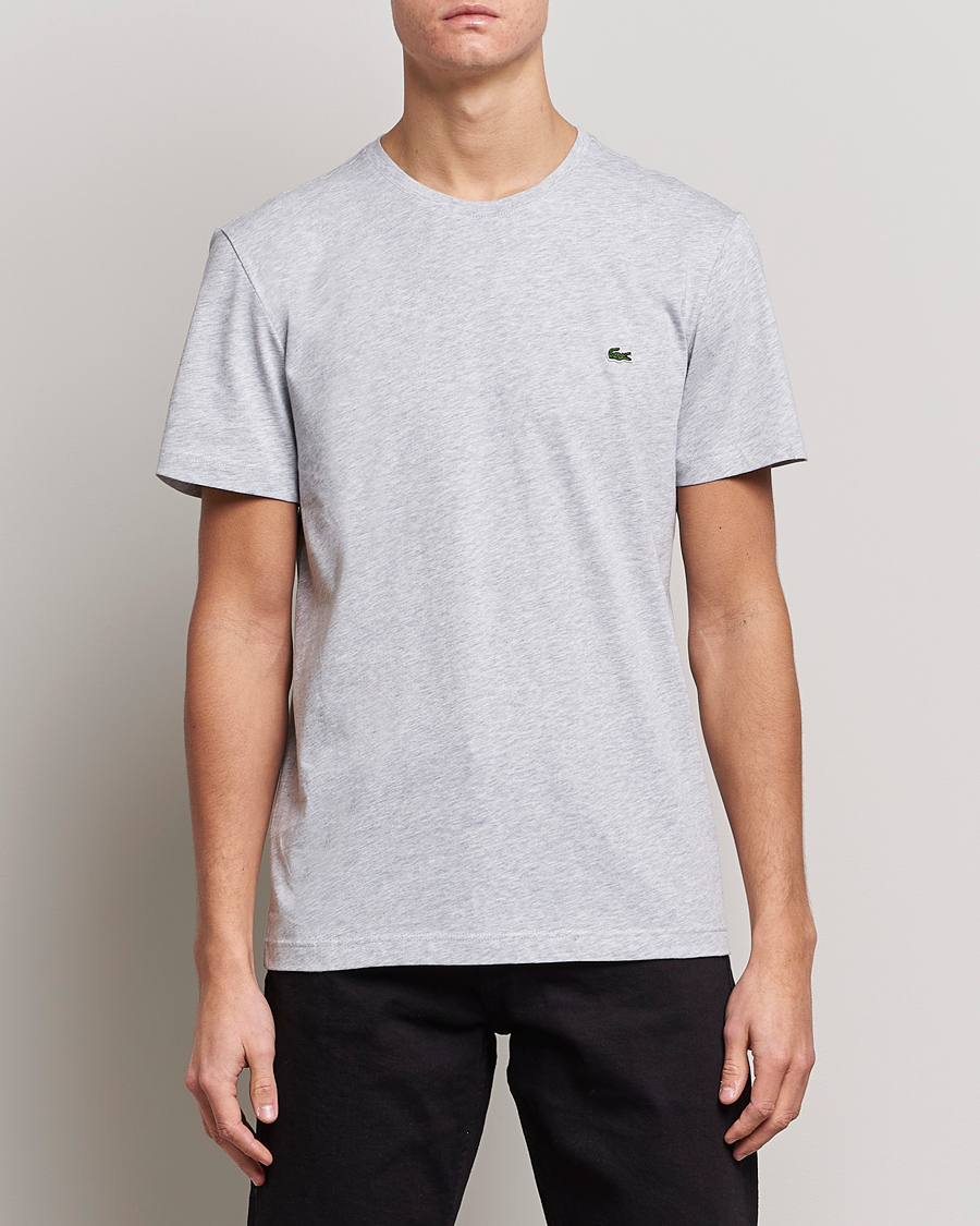 Lacoste Crew Neck T-Shirt Chine at Silver