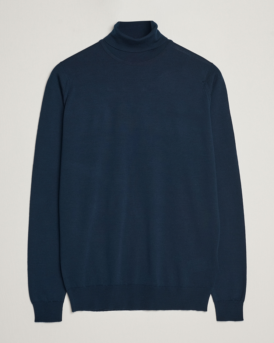 John Smedley Navy high quality Blue Sweater