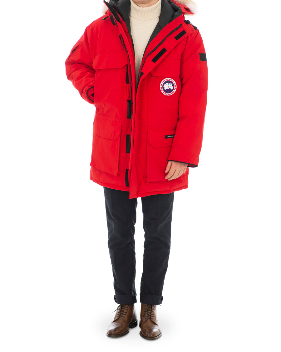 Red canada best sale goose parka mens