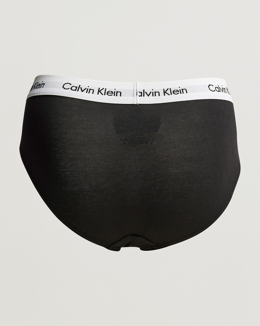 Calvin Klein 3 pack cotton stretch hip briefs in purple