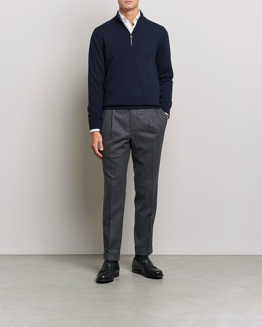 Cashmere half zip on sale jumper