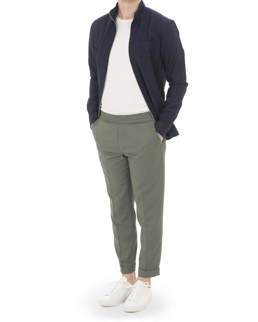 Filippa K Terry Gabardine Cropped Trousers Platoone at CareOfCarl.com