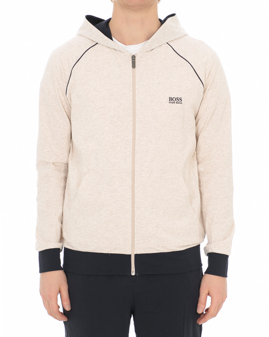 BOSS Loungewear Full Zip Hoodie Sand hos CareOfCarl.com