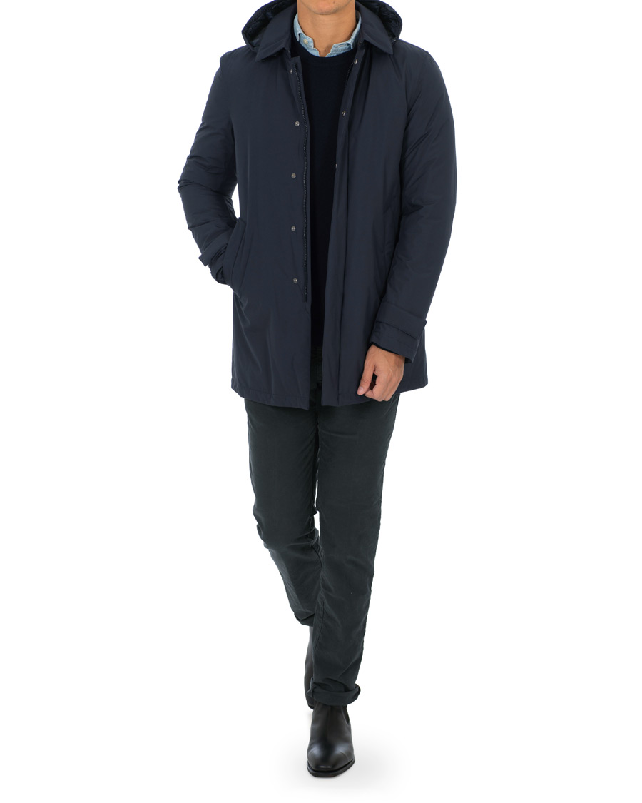 Herno Laminar Padded Coat Navy at CareOfCarl