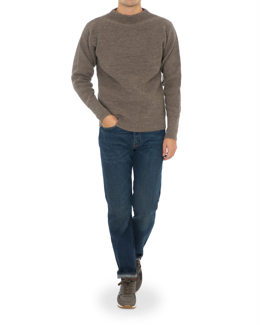 Andersen-Andersen Sailor Crewneck Natural Taupe at CareOfCarl.com