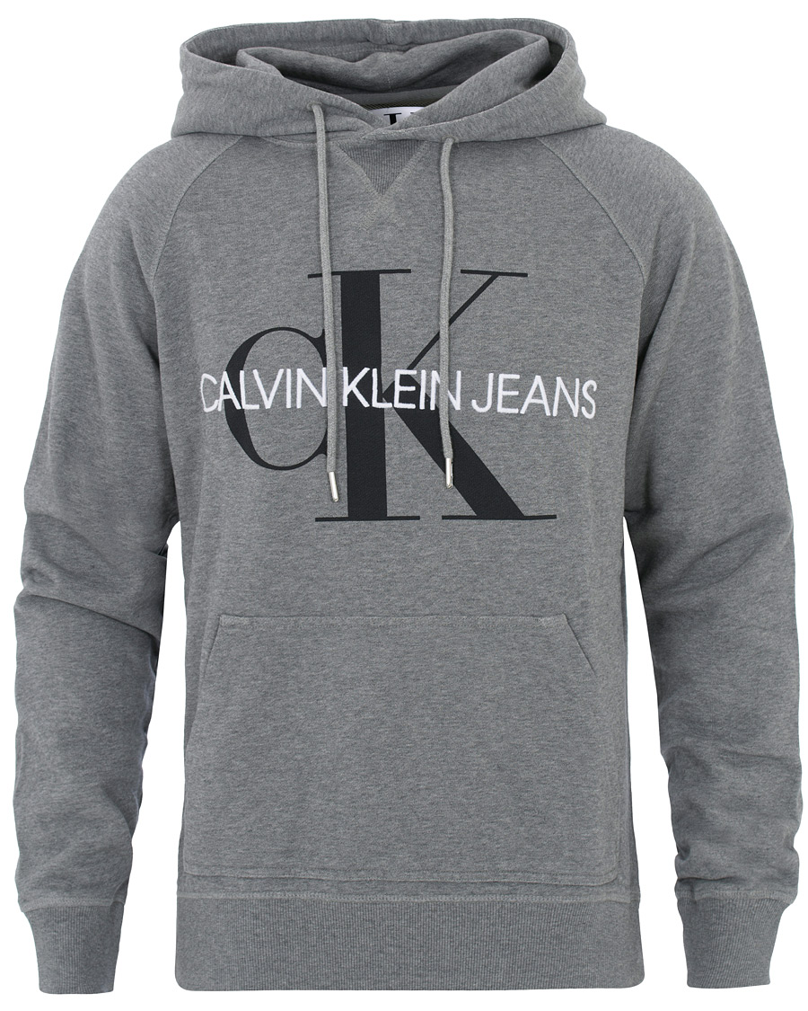 calvin klein jeans hoodie grey