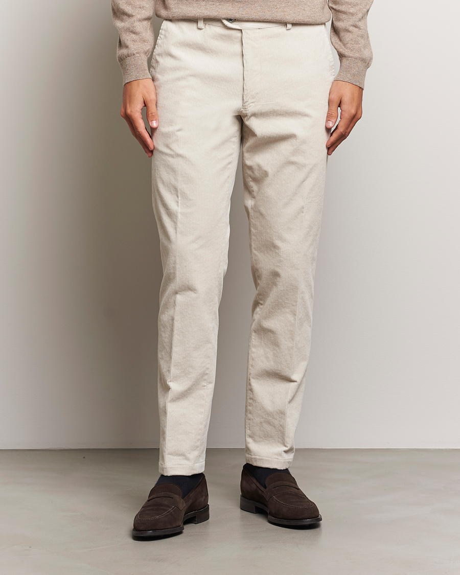 Men |  | Oscar Jacobson | Denz Corduroy Trousers White