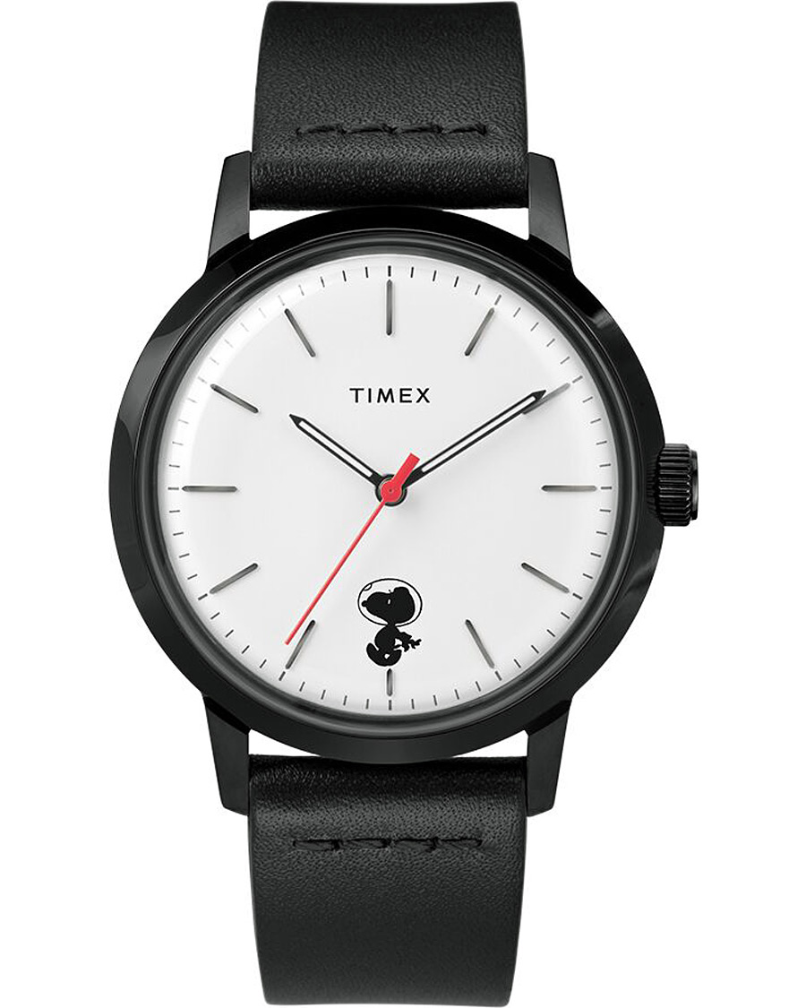 Timex Marlin Automatic Snoopy Space Traveller 40mm Black hos CareOfCarl.co