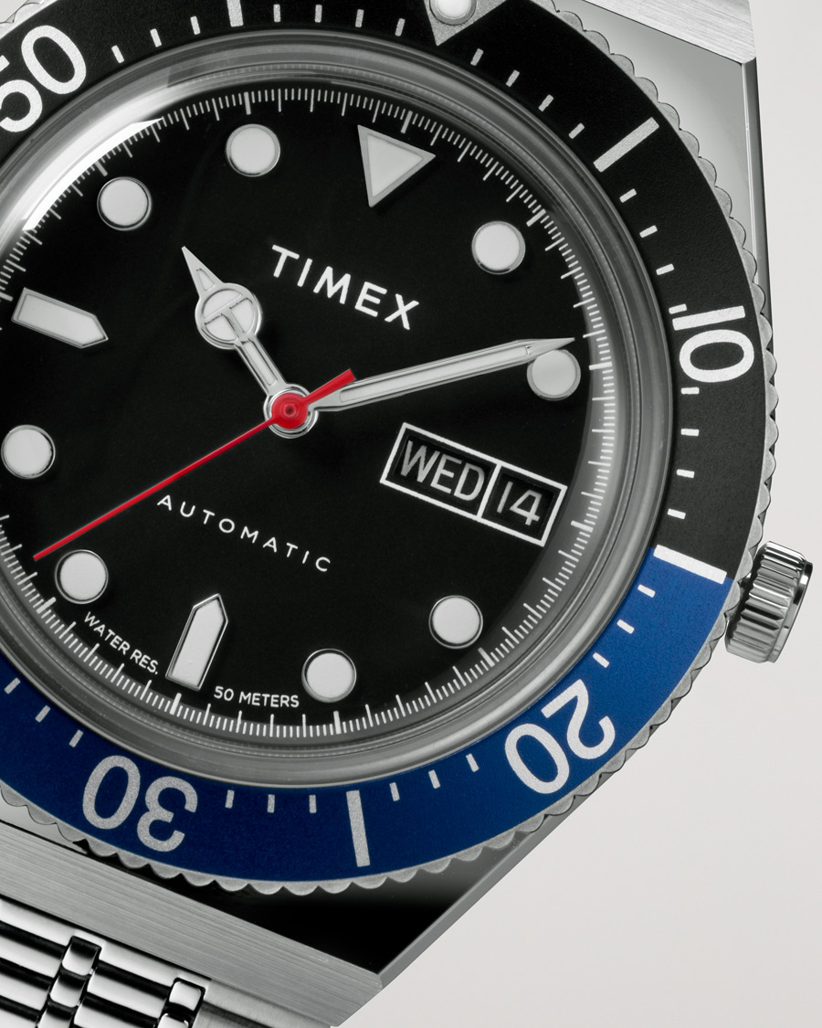 Timex M79 Automatic 40mm Blue Black at CareOfCarl