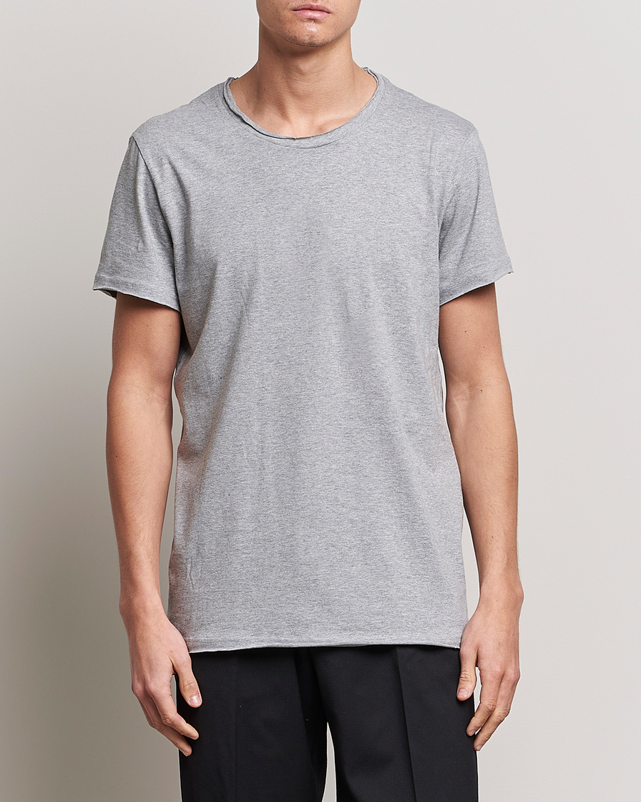 Bread & Boxers Crew Neck Relaxed Grey Melange at