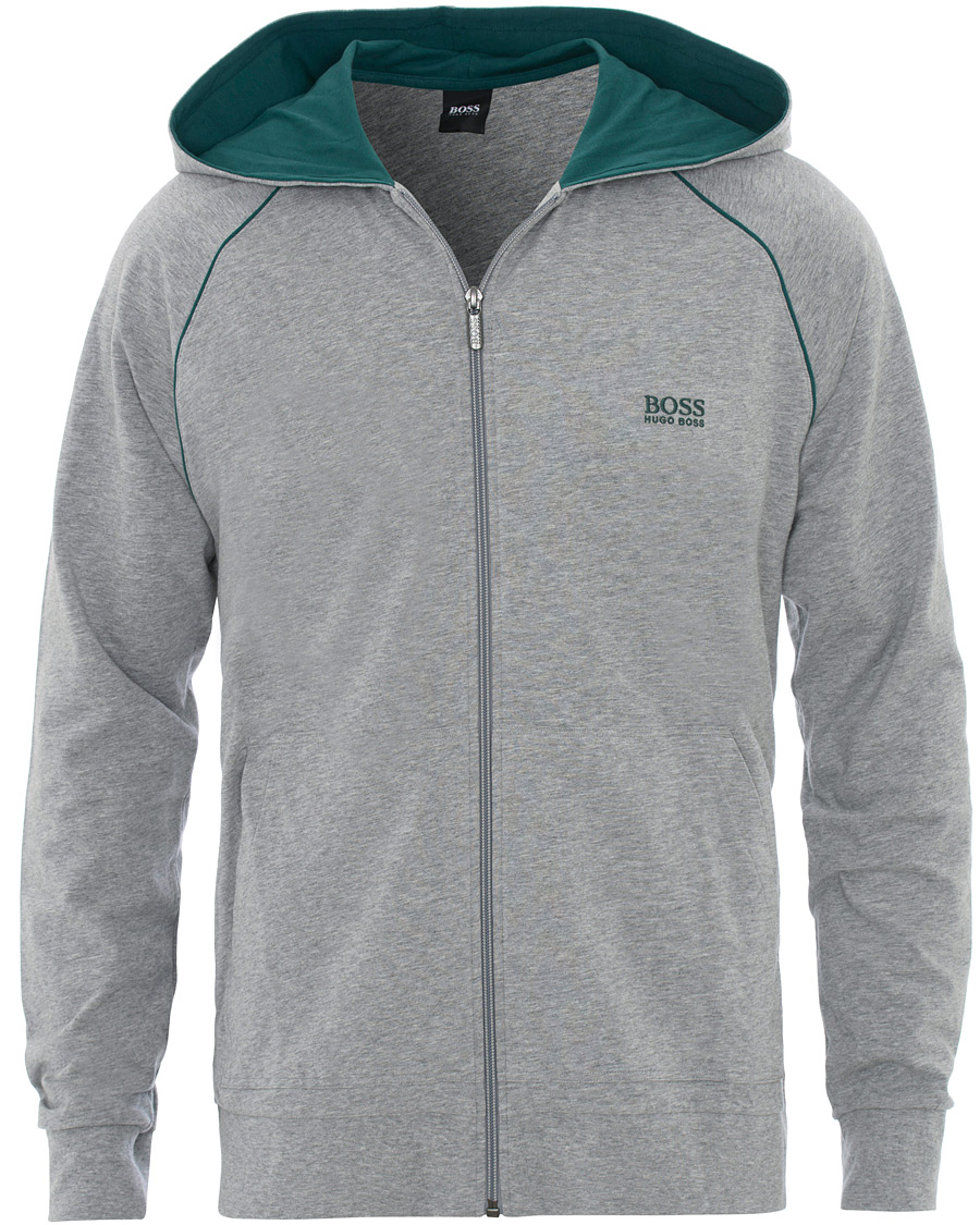 BOSS Loungewear Full Zip Hoodie Medium Grey hos CareOfCarl.com