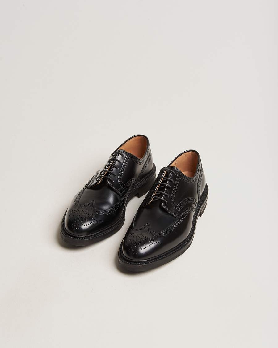 Crockett & Jones Pembroke Derbys Black Calf at CareOfCarl.com