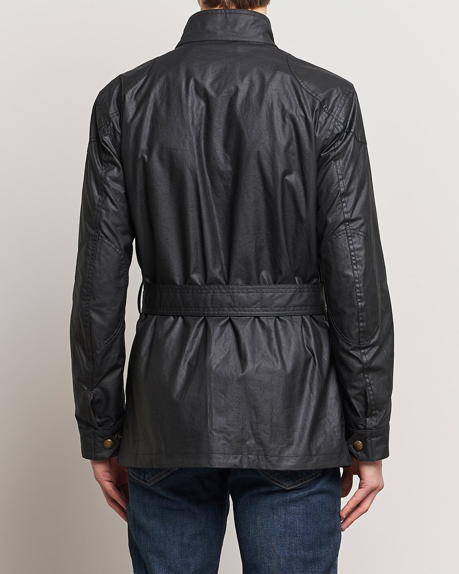 Belstaff Trialmaster Waxed Jacket Black At CareOfCarl.com