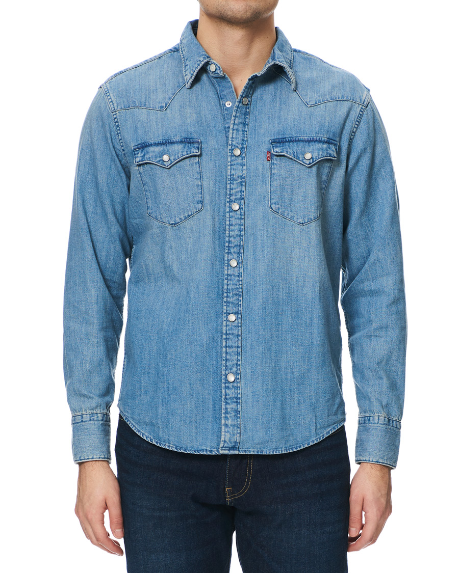 Levi s Barstow Western Denim Shirt Stone at CareOfCarl