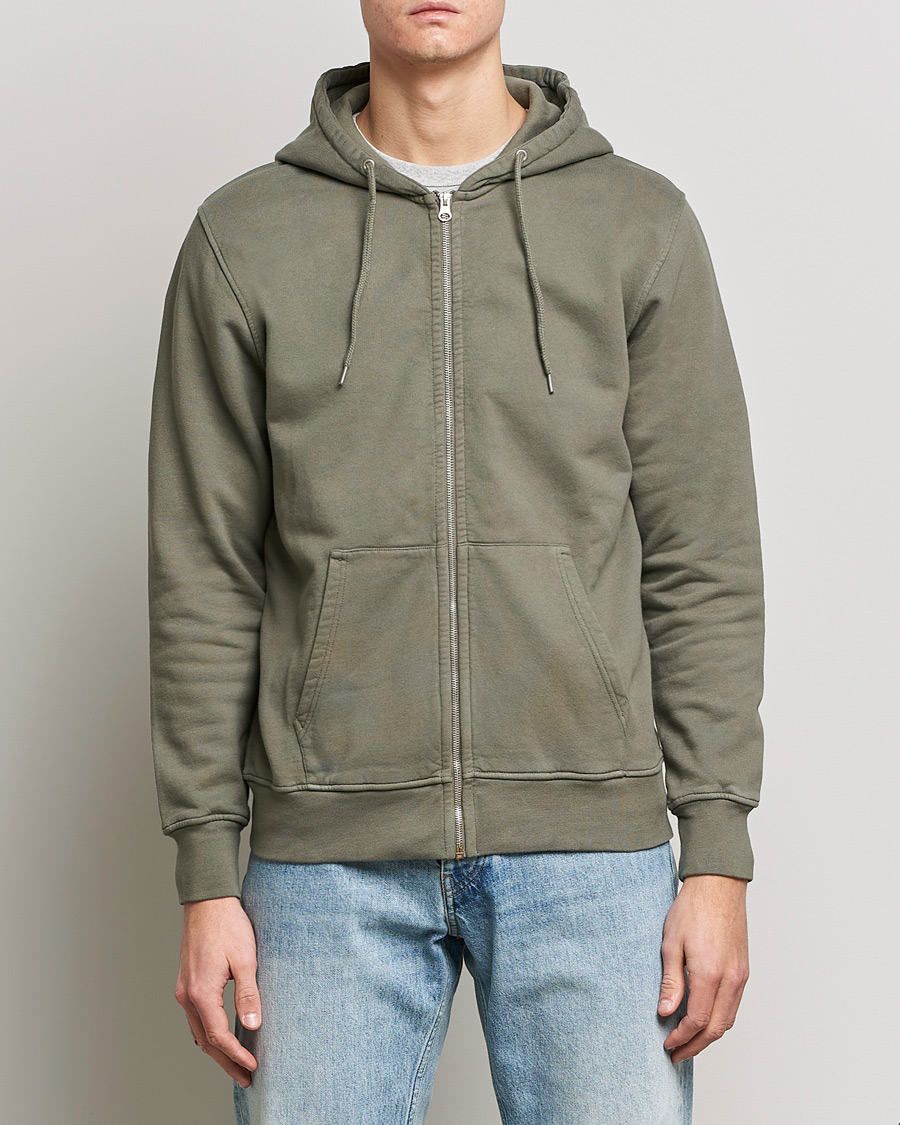 Colorful Standard Classic Organic Full Zip Hood Dusty Olive at