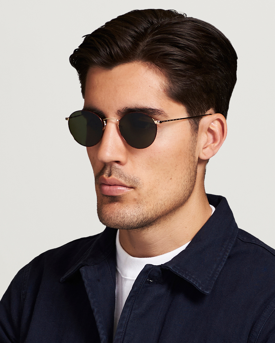 Oliver Peoples Gregory Peck Sunglasses Honey/Gold Mirror at