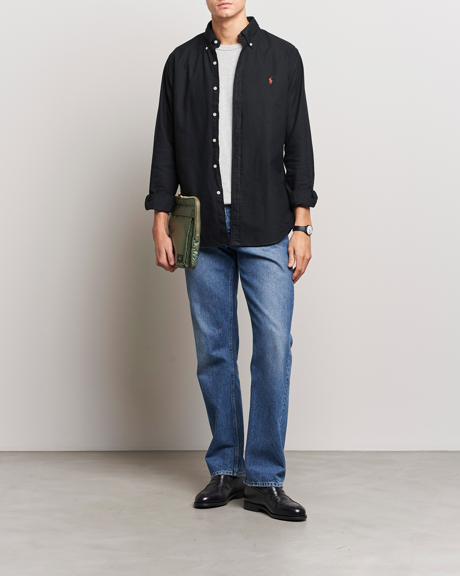 Garment dyed oxford clearance shirt