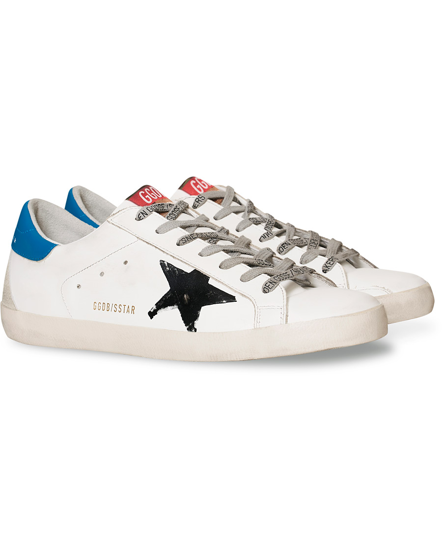 Golden goose red white on sale blue