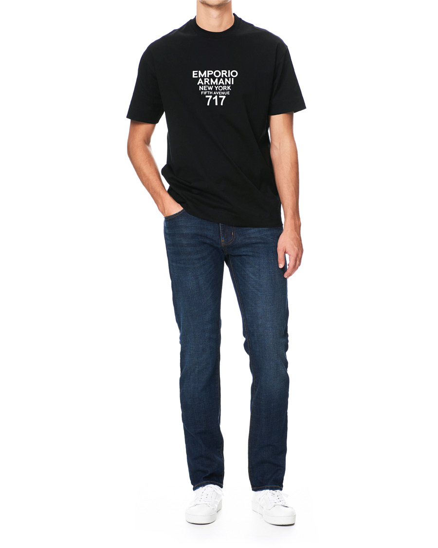 Emporio Armani New York Crew Neck Tee Black at CareOfCarl.com