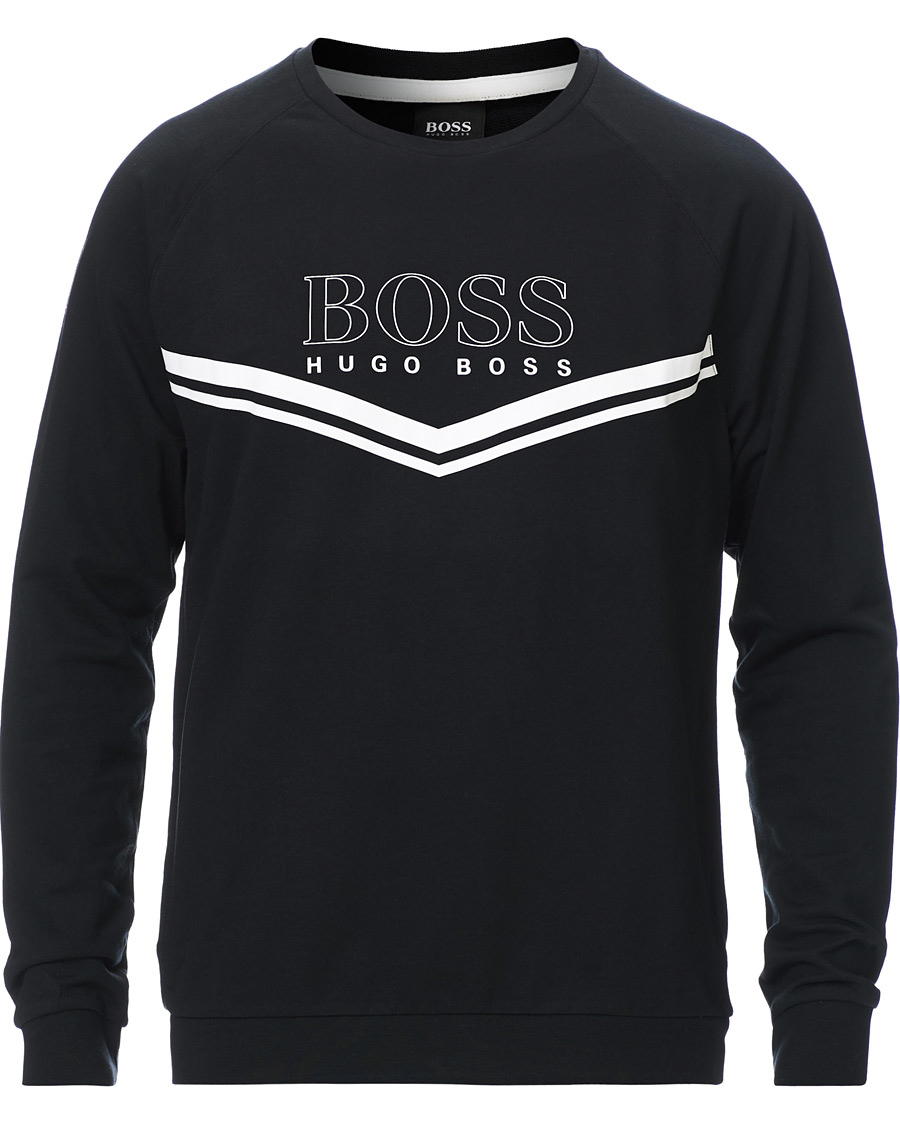 BOSS Authentic Crew Neck Sweatshirt Black Hos CareOfCarl.com