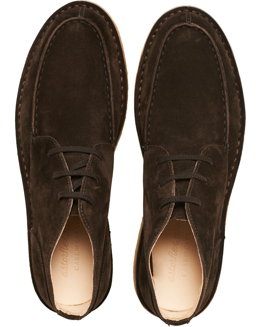 Astorflex Dukeflex Chukka Boot Dark Brown Suede at CareOfCarl