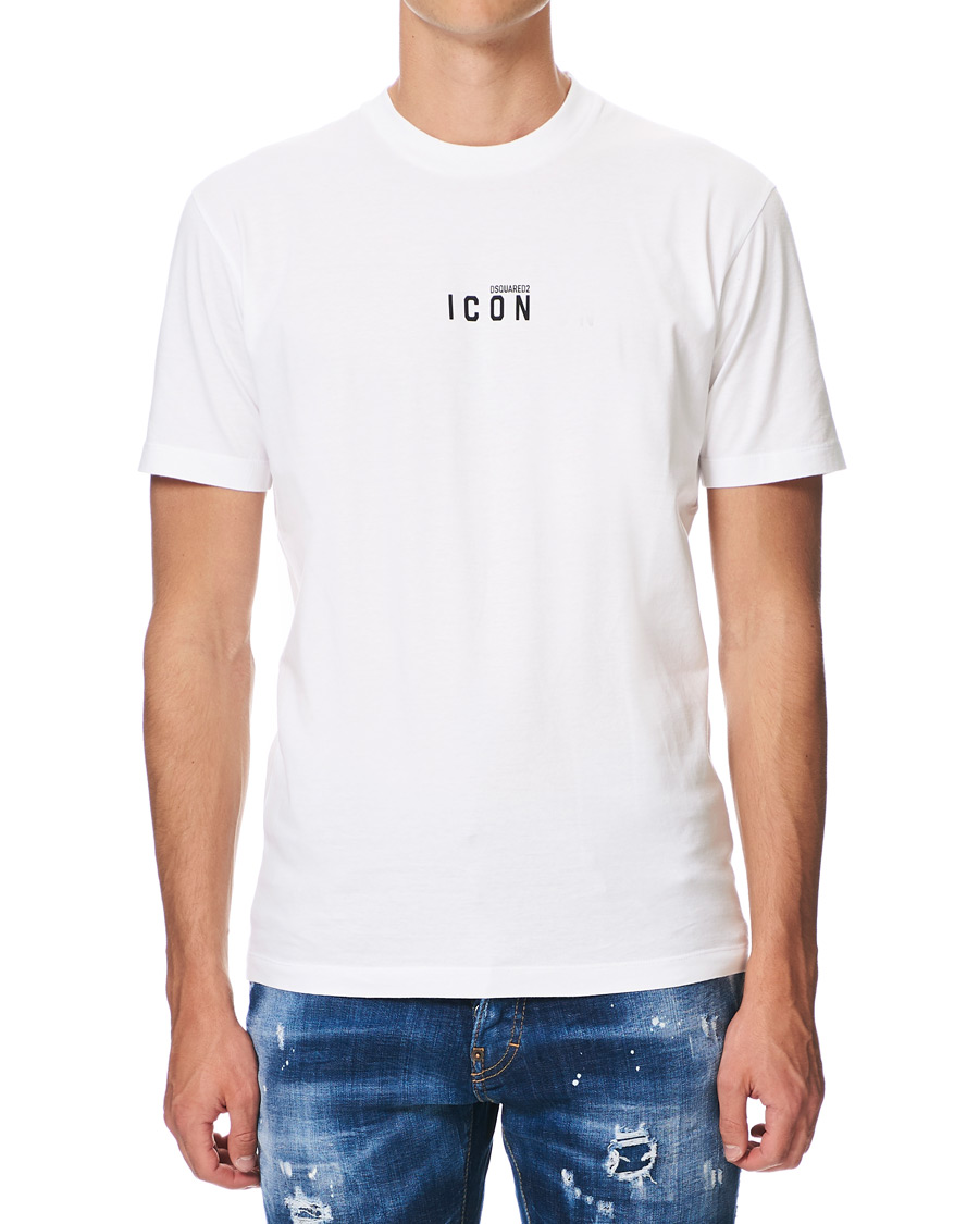 Dsquared2 Icon Small Logo Tee White at CareOfCarl.com