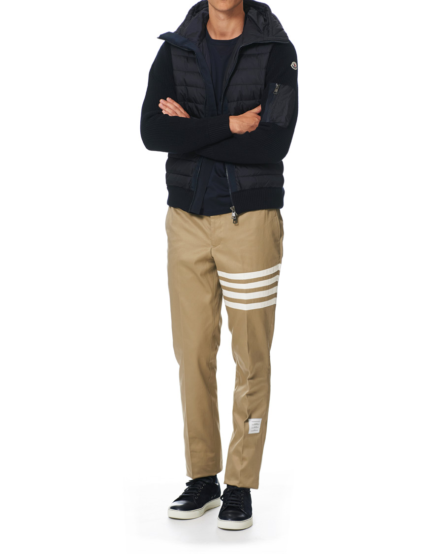 Moncler Hybrid Full Zip Hoodie Navy at CareOfCarl