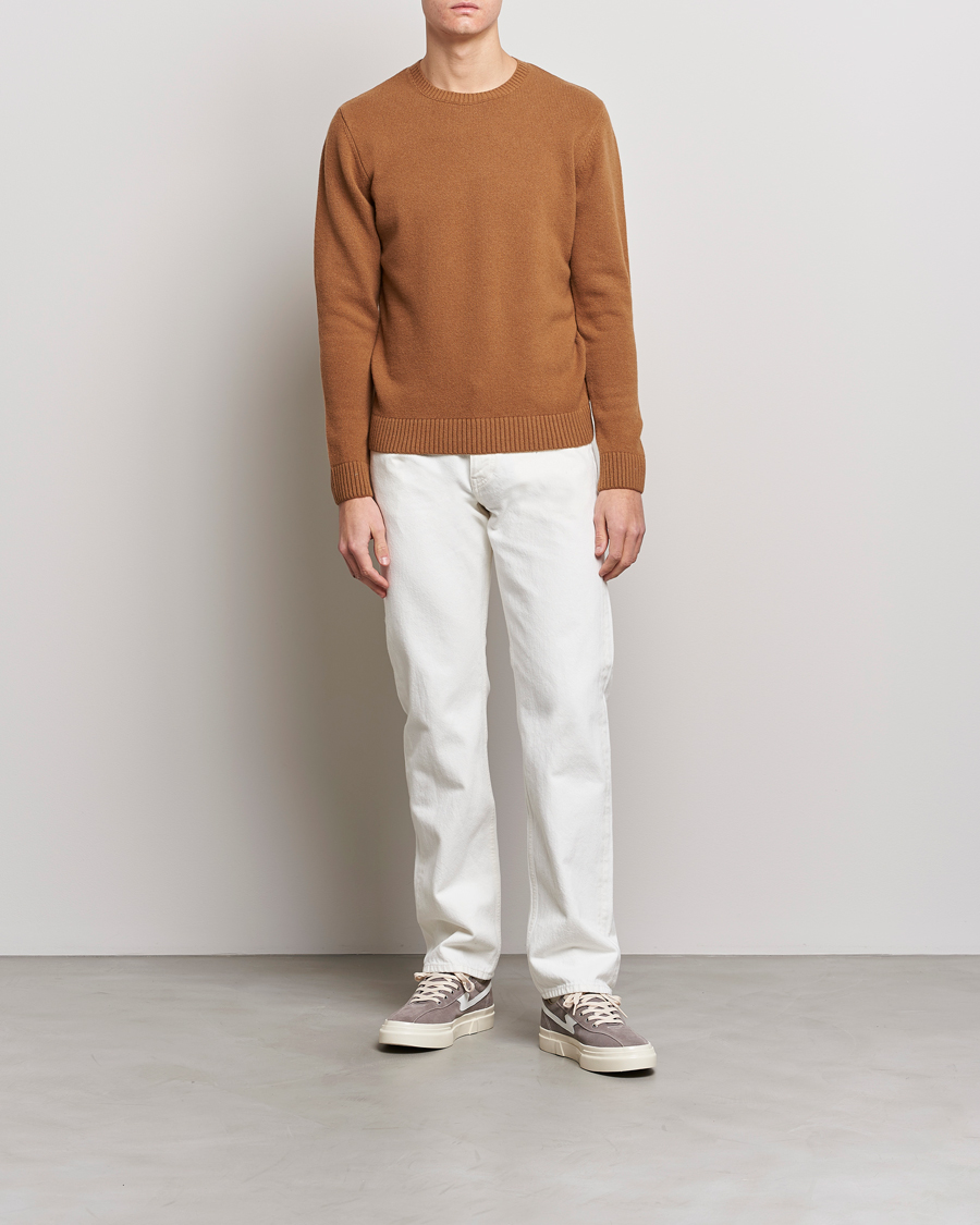 Camel merino hot sale wool jumper