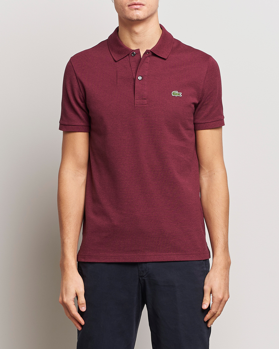 Polo Ralph Lauren Custom Slim Fit Polo Spring Wine Heather at