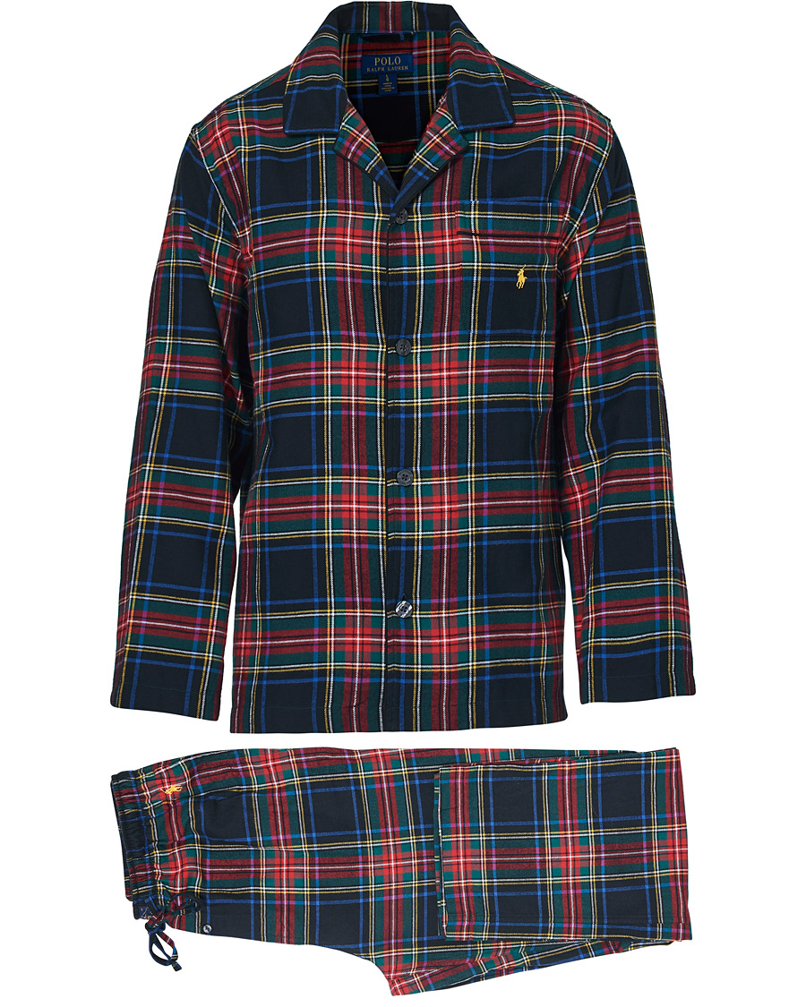 Polo Ralph Lauren Flannel Check Pyjama Set Red/Green/Blue at