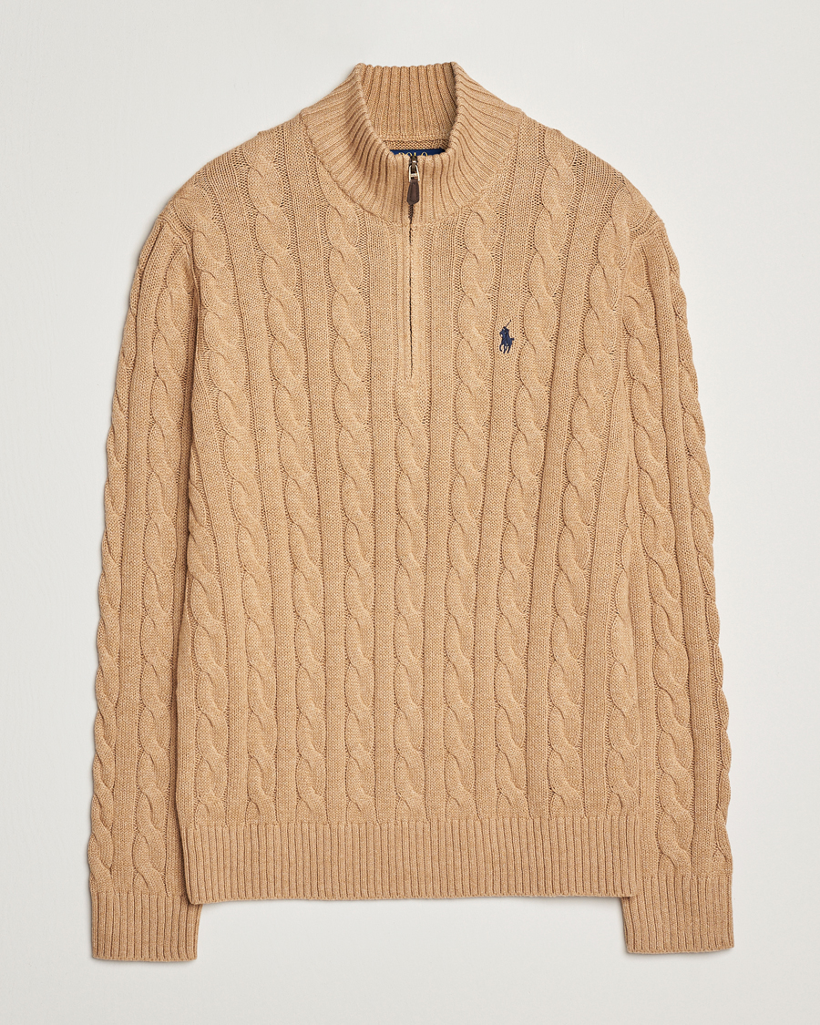 ralph lauren cable half zip