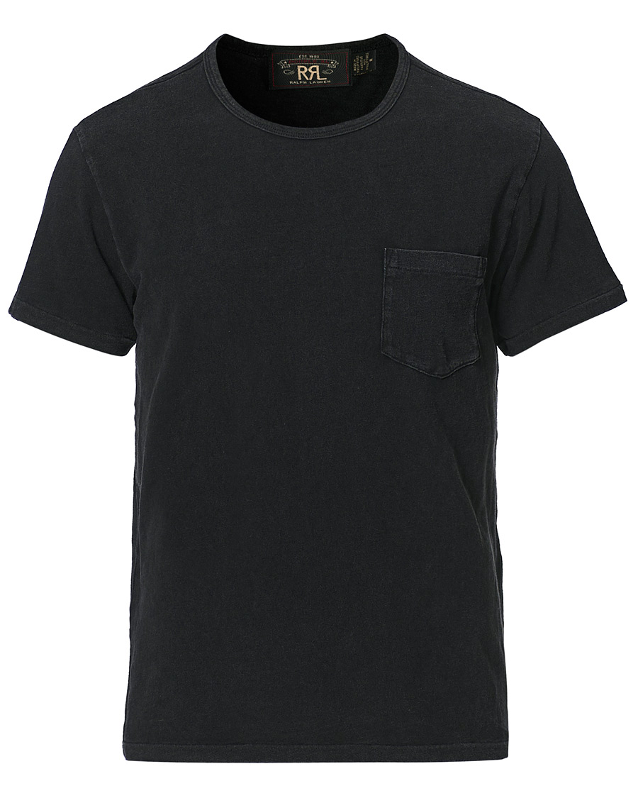 RRL Washed Pocket Tee Black Indigo at CareOfCarl.com