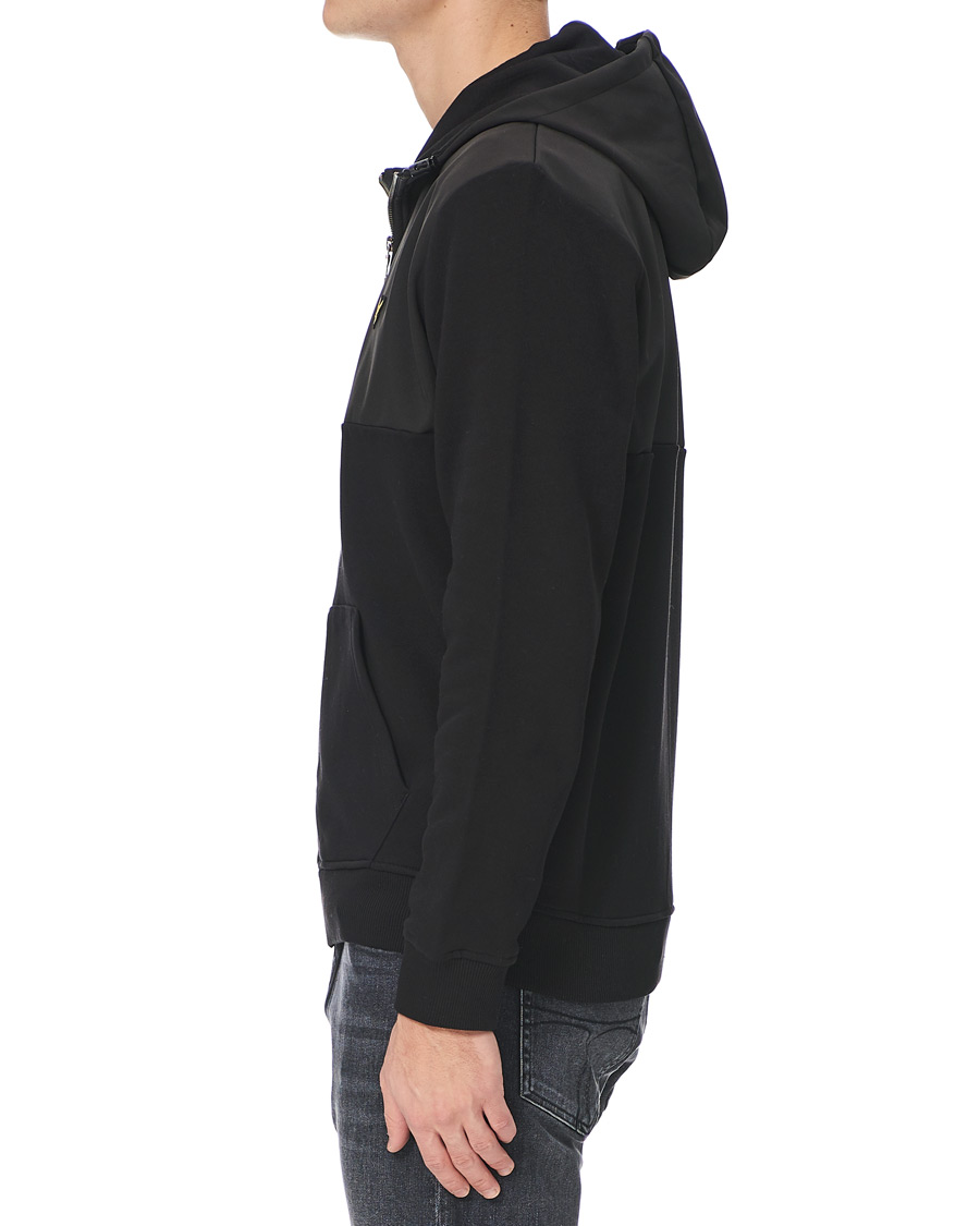 Lyle & Scott Softshell Jersey Zip Hoodie Black at CareOfCarl.com